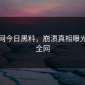 黑料网今日黑料，崩溃真相曝光震撼全网